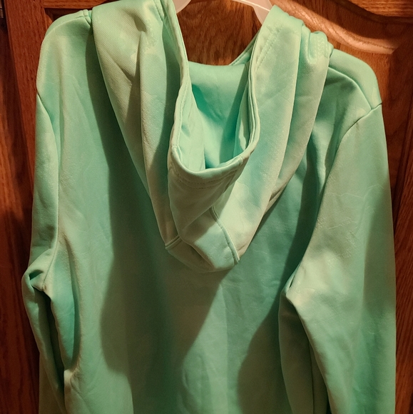 Girls under Armour hoodie mint in color - Picture 3 of 4